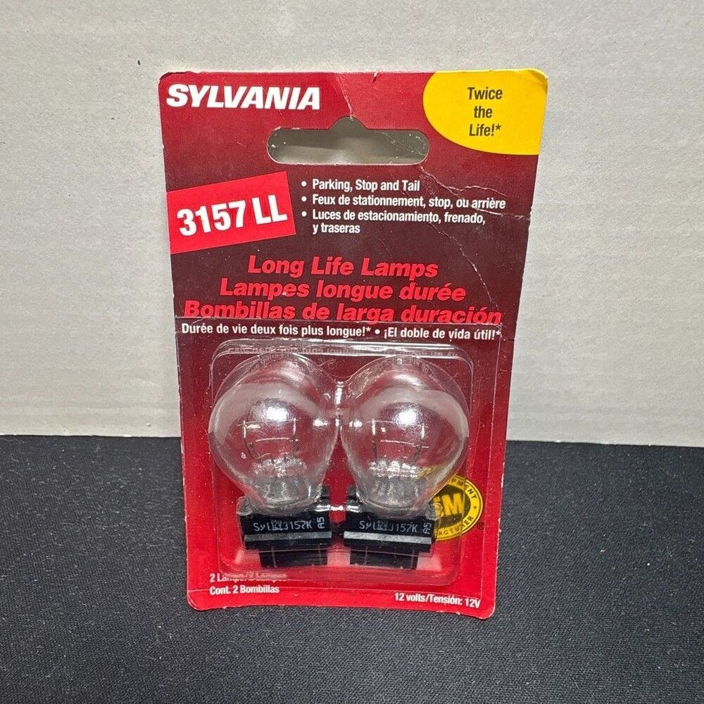 Sylvania - 3157 LL Long Life 12V Mini Bulb 2-Pack Parking/Stop/Tail/Brake